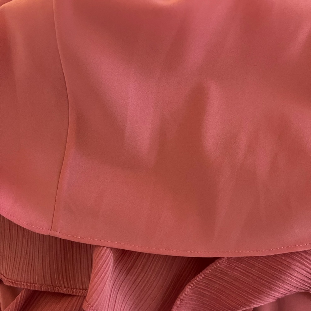 VERONICA BEARD | Gabriella Cotton Silk Halter Dress in Pink Sherbert | Size 2 - Picture 10 of 13